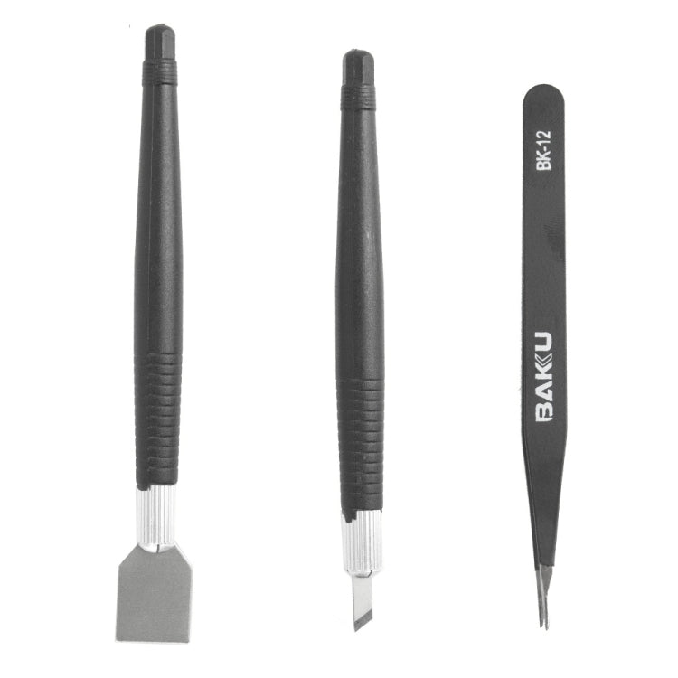 Set di pinzette per raschietto per rimozione fanghi di saldatura BAKU, BK-7280 Set di pinzette per raschietto per rimozione fanghi di saldatura BAKU, BK-7280